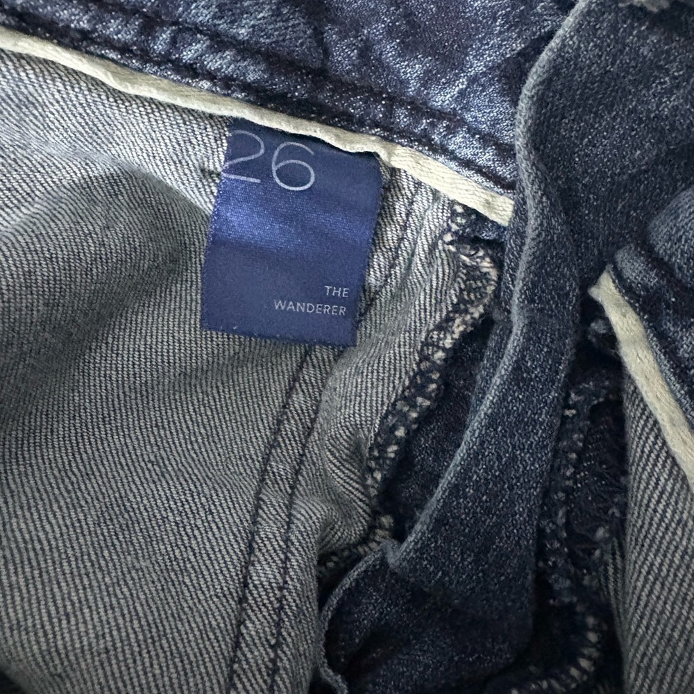 Anthropologie Pilcro The‎ Wanderer Blue Denim Frayed Hem Shorts Women’s Size 26 - Picture 4 of 14